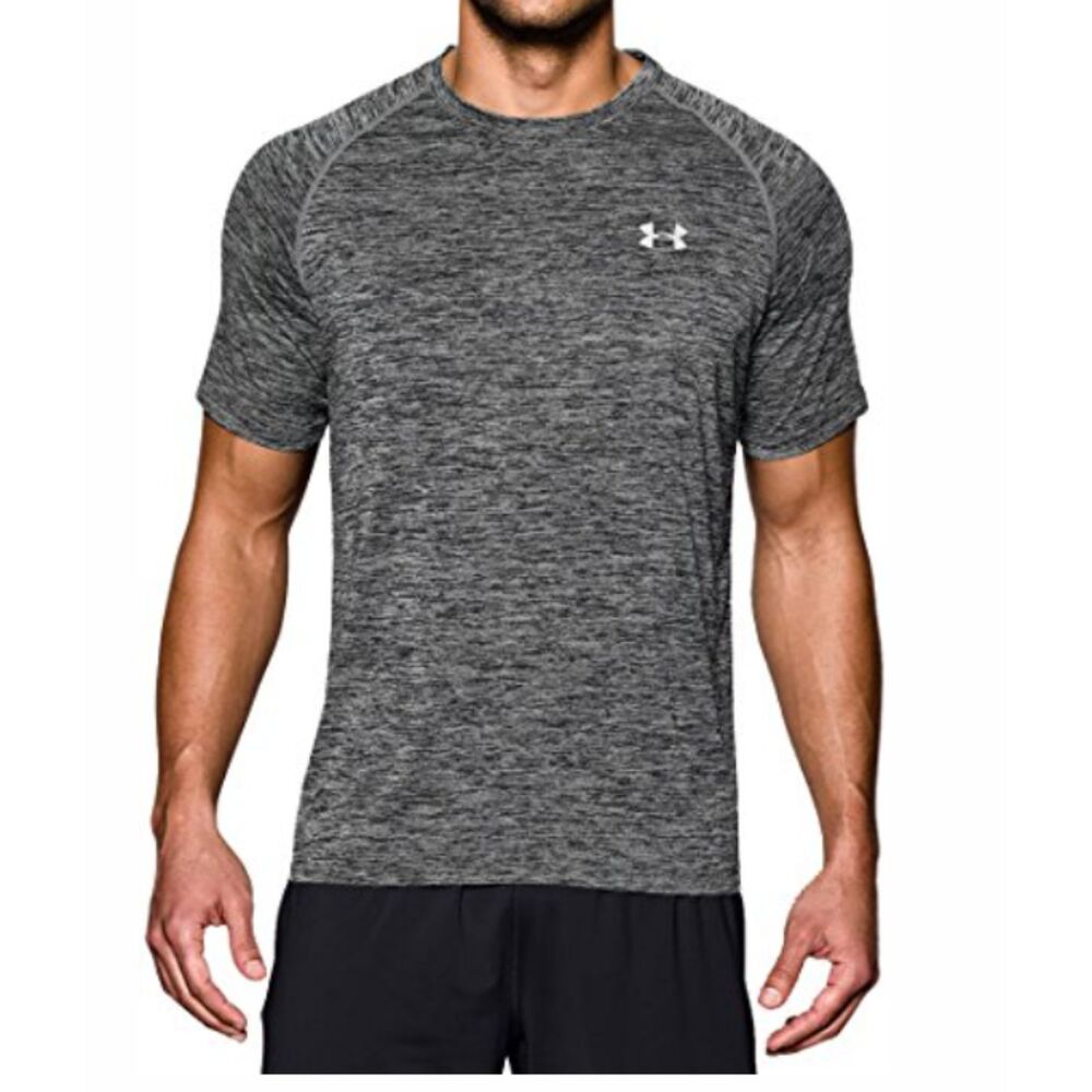 Under Armour Heat Gear Gray Short Sleeve Light Weight Crewneck Loose T Shirt M